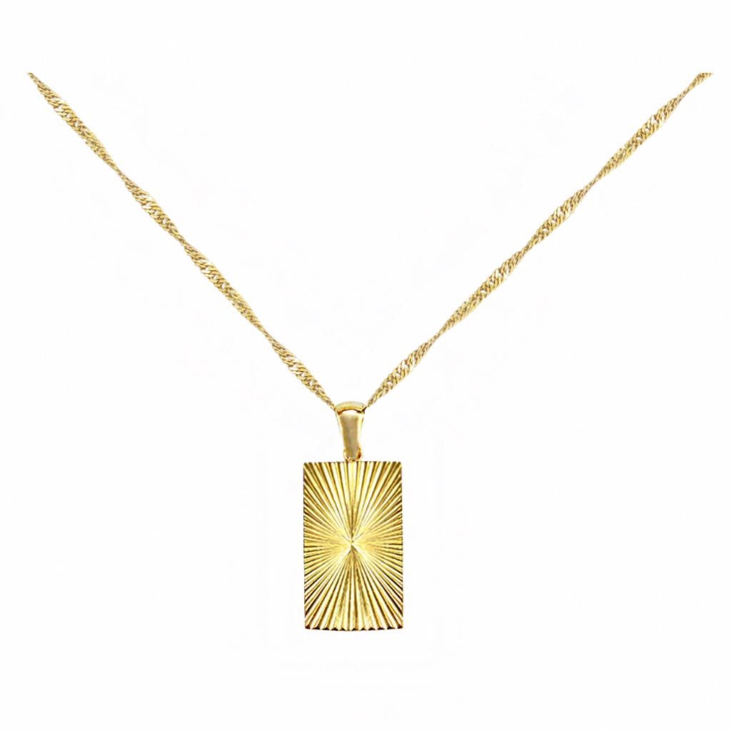 1 X Fancy Rectangular Pendant Necklace | Vixen Online Store